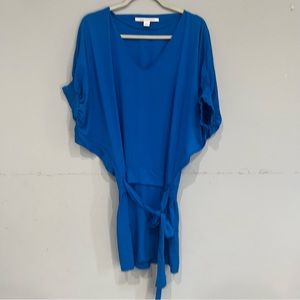 DVF silk blue dress size 0